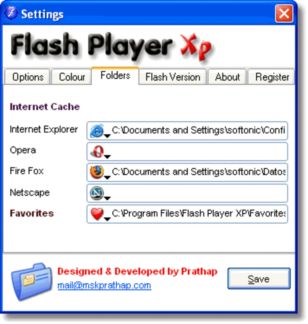 standalone flash player windows